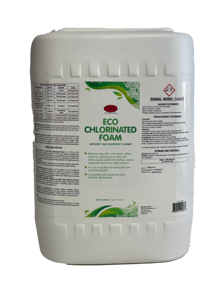 CVE chlorinated foam